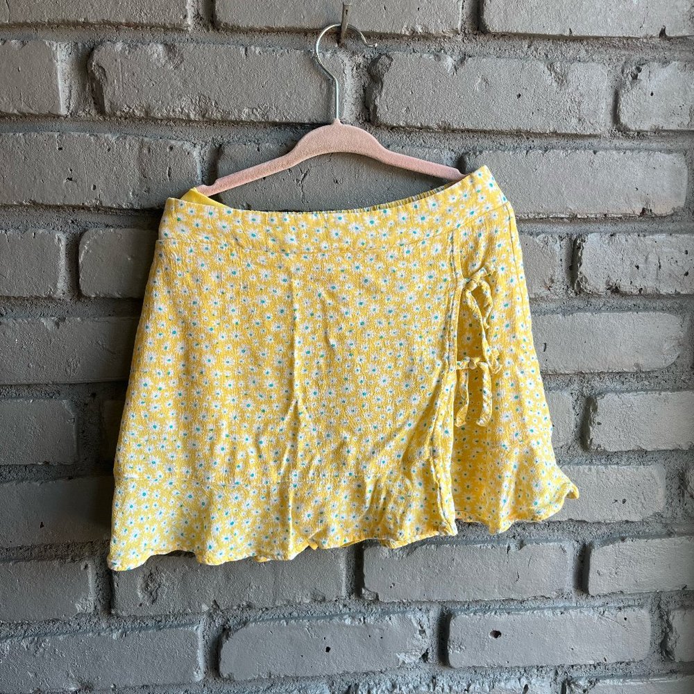 Zara Girl's Skort - Yellow Flowers (10)